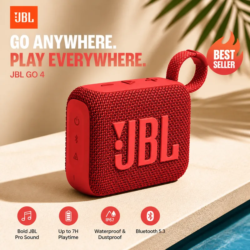 JBL GO4 Small Portable Stereo  - đánh giá và giá Jbl Speaker Go 4