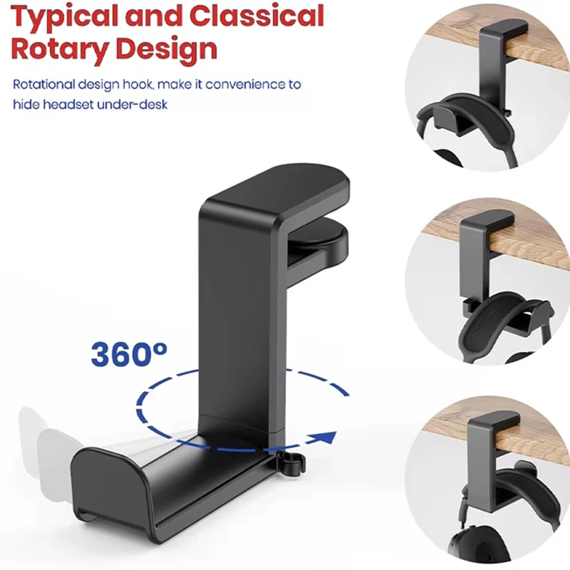 No Punch Table Clip Hook Headp - đánh giá và giá Headphone Stand Desk