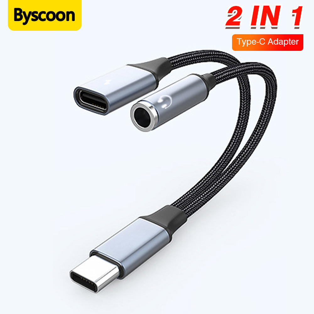2 In 1 Type C to C 3.5mm Audio - đánh giá và giá Earphone Splitter Jack