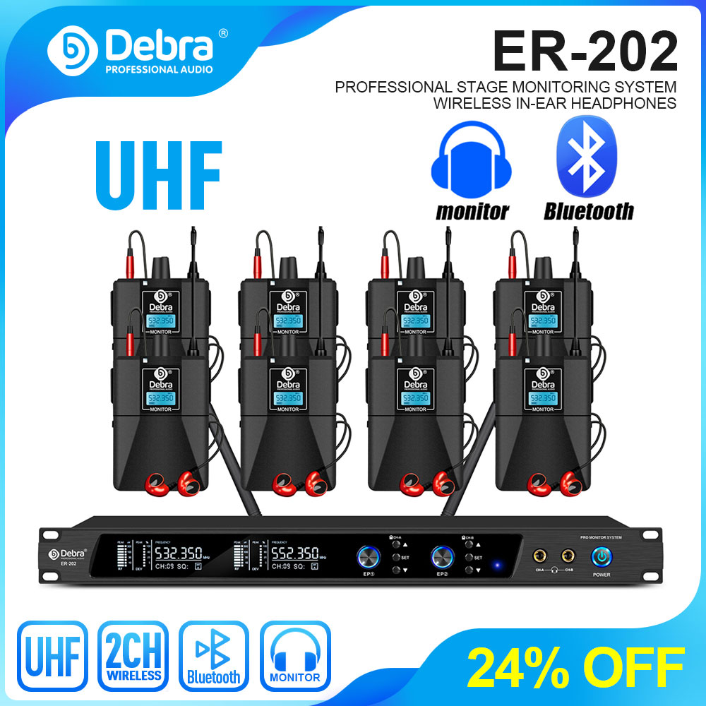 Debra UHF IEM ER-202 Wireless  - đánh giá và giá In Ear Monitor Iem