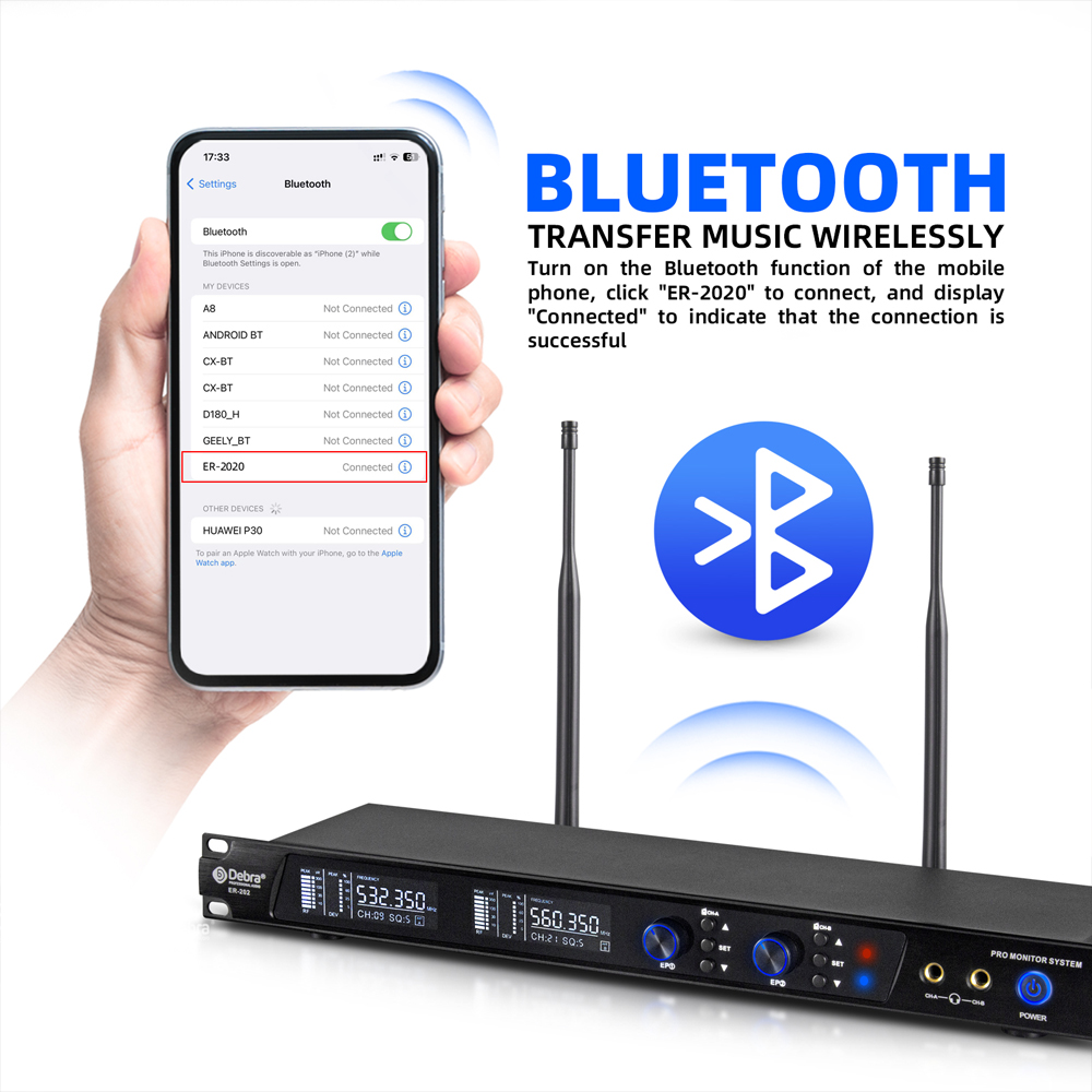Debra UHF IEM ER-202 Wireless  - đánh giá và giá In Ear Monitor Iem