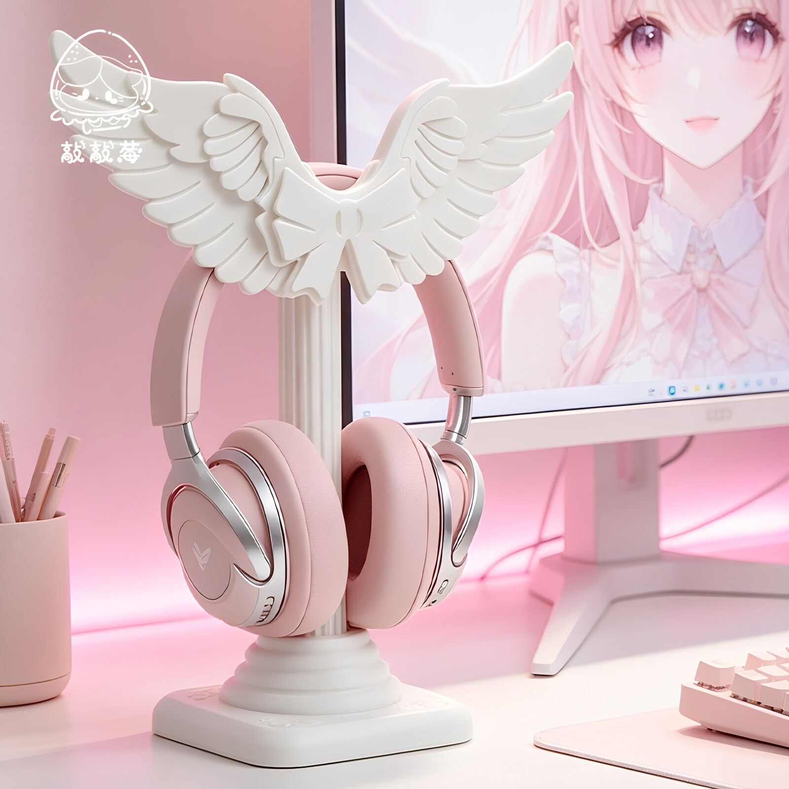 Cute Angel Wing Headset Holder - đánh giá và giá Headphone Stand Desk