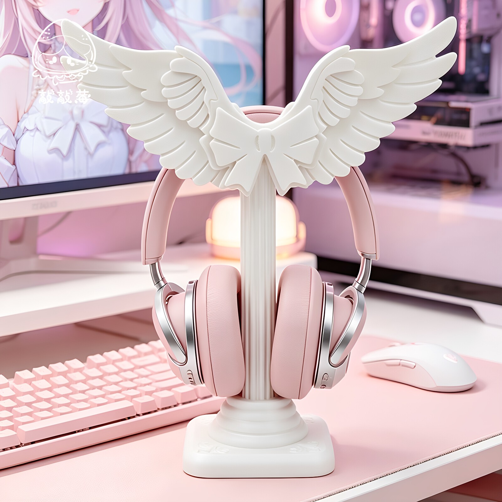 Cute Angel Wing Headset Holder - đánh giá và giá Headphone Stand Desk